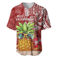 Mele Kalikimaka Hawaii Christmas Baseball Jersey Pineapple Party LT7 - Wonder Print Shop