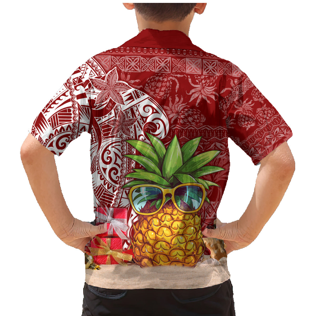 Mele Kalikimaka Hawaii Christmas Family Matching Mermaid Dress and Hawaiian Shirt Pineapple Party LT7 - Wonder Print Shop