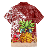 Mele Kalikimaka Hawaii Christmas Family Matching Mermaid Dress and Hawaiian Shirt Pineapple Party LT7 - Wonder Print Shop