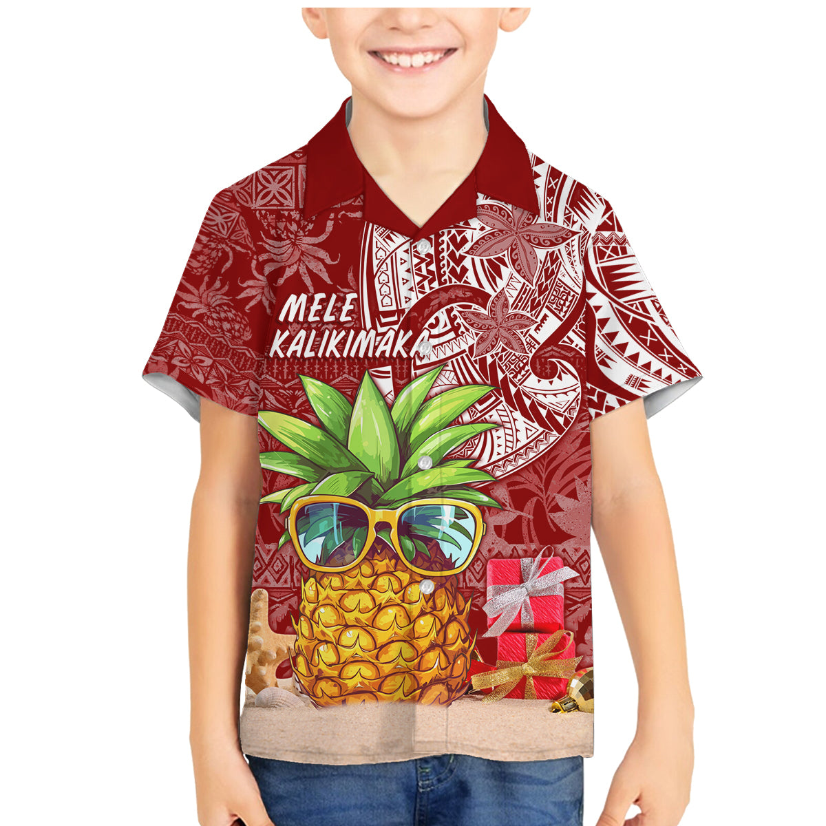 Mele Kalikimaka Hawaii Christmas Family Matching Mermaid Dress and Hawaiian Shirt Pineapple Party LT7 - Wonder Print Shop