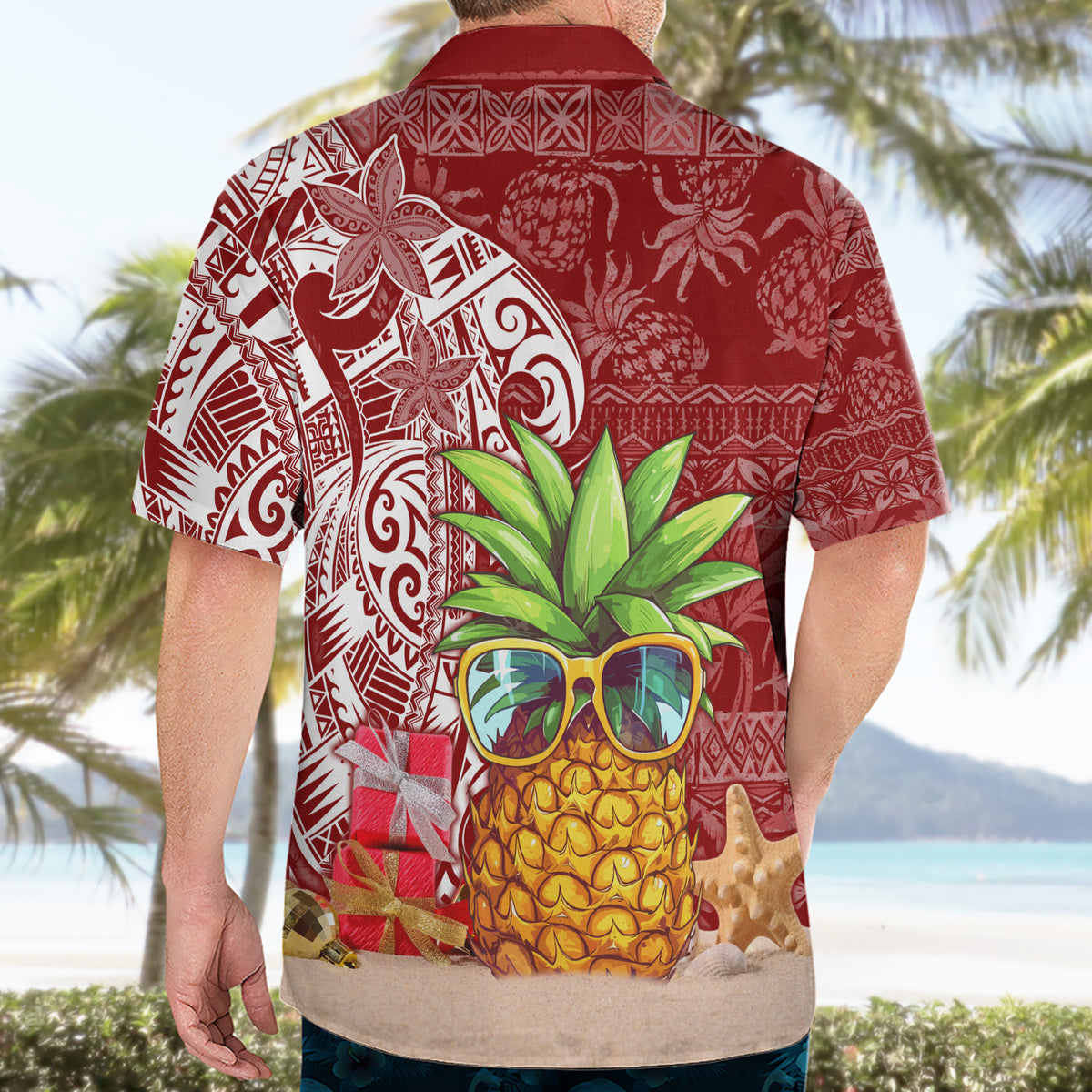 Mele Kalikimaka Hawaii Christmas Hawaiian Shirt Pineapple Party - Wonder Print Shop