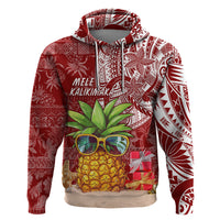 Mele Kalikimaka Hawaii Christmas Hoodie Pineapple Party - Wonder Print Shop