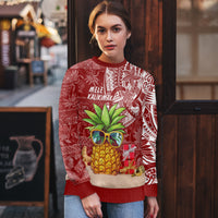 Mele Kalikimaka Hawaii Christmas Ugly Christmas Sweater Pineapple Party - Wonder Print Shop