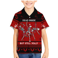 Christmas Family Matching Mermaid Dress and Hawaiian Shirt Jolly Skull Merry Creepmas LT7 - Wonder Print Shop