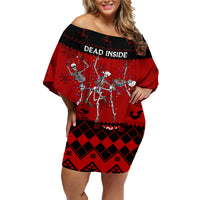 Christmas Family Matching Off Shoulder Short Dress and Hawaiian Shirt Jolly Skull Merry Creepmas LT7 - Wonder Print Shop