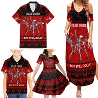 Christmas Family Matching Summer Maxi Dress and Hawaiian Shirt Jolly Skull Merry Creepmas - Wonder Print Shop