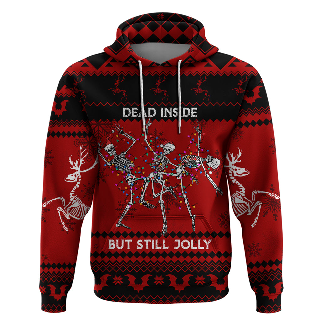 Christmas Hoodie Jolly Skull Merry Creepmas - Wonder Print Shop