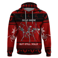 Christmas Hoodie Jolly Skull Merry Creepmas - Wonder Print Shop