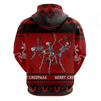 Christmas Hoodie Jolly Skull Merry Creepmas - Wonder Print Shop