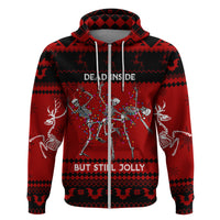 Christmas Hoodie Jolly Skull Merry Creepmas - Wonder Print Shop