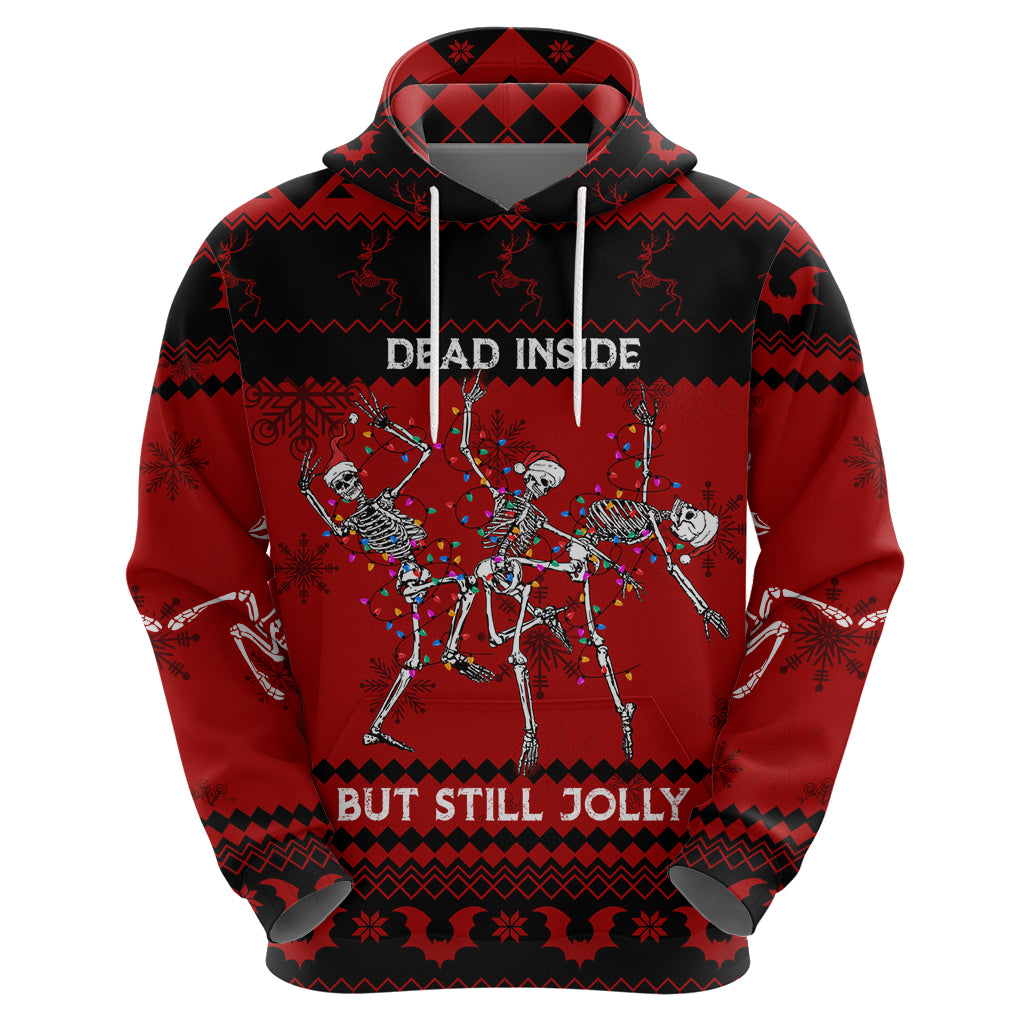 Christmas Hoodie Jolly Skull Merry Creepmas - Wonder Print Shop