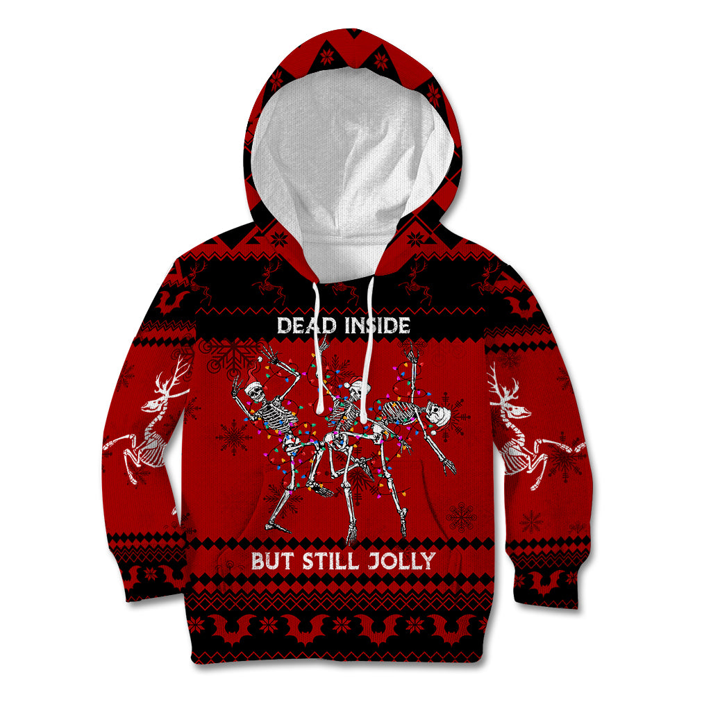 Christmas Kid Hoodie Jolly Skull Merry Creepmas - Wonder Print Shop