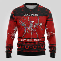 Wonder Print Christmas Ugly Christmas Sweater Jolly Skull Merry Creepmas - Wonder Print Shop