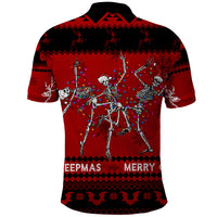 Christmas Polo Shirt Jolly Skull Merry Creepmas - Wonder Print Shop