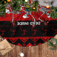 Wonder Print Christmas Tree Skirt Jolly Skull Merry Creepmas - Wonder Print Shop