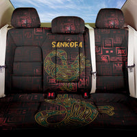 Africa Adinkra Symbol Back Car Seat Cover Sankofa Bird - Cosmic Red LT7 - Wonder Print Shop