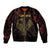 Africa Adinkra Symbol Bomber Jacket Sankofa Bird - Cosmic Red LT7 - Wonder Print Shop