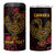 Personalized Africa Adinkra Symbol 4 in 1 Can Cooler Tumbler Sankofa Bird - Cosmic Red LT7 - Wonder Print Shop