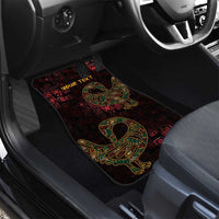 Africa Adinkra Symbol Car Mats Sankofa Bird - Cosmic Red LT7 - Wonder Print Shop