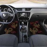 Africa Adinkra Symbol Car Mats Sankofa Bird - Cosmic Red LT7 - Wonder Print Shop