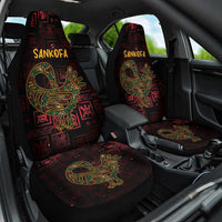 Africa Adinkra Symbol Car Seat Cover Sankofa Bird - Cosmic Red LT7 - Wonder Print Shop