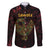 Africa Adinkra Symbol Family Matching Mermaid Dress and Hawaiian Shirt Sankofa Bird - Cosmic Red LT7 - Wonder Print Shop