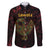 Africa Adinkra Symbol Family Matching Puletasi and Hawaiian Shirt Sankofa Bird - Cosmic Red - Wonder Print Shop