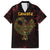 Africa Adinkra Symbol Family Matching Tank Maxi Dress and Hawaiian Shirt Sankofa Bird - Cosmic Red - Wonder Print Shop