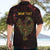 Africa Adinkra Symbol Hawaiian Shirt Sankofa Bird - Cosmic Red - Wonder Print Shop