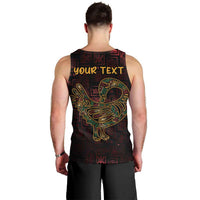 Africa Adinkra Symbol Men Tank Top Sankofa Bird - Cosmic Red - Wonder Print Shop