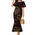 Africa Adinkra Symbol Mermaid Dress Sankofa Bird - Cosmic Red - Wonder Print Shop