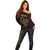 Africa Adinkra Symbol Off Shoulder Sweater Sankofa Bird - Cosmic Red - Wonder Print Shop