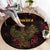 Africa Adinkra Symbol Round Carpet Sankofa Bird - Cosmic Red