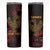 Personalized Africa Adinkra Symbol Skinny Tumbler Sankofa Bird - Cosmic Red - Wonder Print Shop
