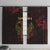 Africa Adinkra Symbol Window Curtain Sankofa Bird - Cosmic Red - Wonder Print Shop