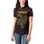 Africa Adinkra Symbol Women Polo Shirt Sankofa Bird - Cosmic Red - Wonder Print Shop