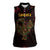 Africa Adinkra Symbol Women Sleeveless Polo Shirt Sankofa Bird - Cosmic Red - Wonder Print Shop