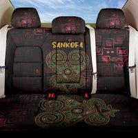 Africa Adinkra Symbol Back Car Seat Cover Sankofa Heart - Cosmic Red LT7 - Wonder Print Shop