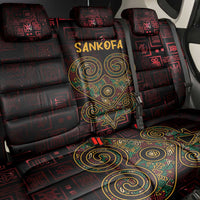 Africa Adinkra Symbol Back Car Seat Cover Sankofa Heart - Cosmic Red LT7 - Wonder Print Shop
