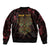 Africa Adinkra Symbol Bomber Jacket Sankofa Heart - Cosmic Red LT7 - Wonder Print Shop