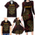 Africa Adinkra Symbol Family Matching Long Sleeve Bodycon Dress and Hawaiian Shirt Sankofa Heart - Cosmic Red LT7 - Wonder Print Shop