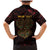 Africa Adinkra Symbol Family Matching Mermaid Dress and Hawaiian Shirt Sankofa Heart - Cosmic Red LT7 - Wonder Print Shop