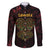 Africa Adinkra Symbol Family Matching Mermaid Dress and Hawaiian Shirt Sankofa Heart - Cosmic Red LT7 - Wonder Print Shop