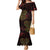Africa Adinkra Symbol Family Matching Mermaid Dress and Hawaiian Shirt Sankofa Heart - Cosmic Red LT7 - Wonder Print Shop