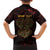 Africa Adinkra Symbol Family Matching Puletasi and Hawaiian Shirt Sankofa Heart - Cosmic Red - Wonder Print Shop