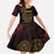 Africa Adinkra Symbol Family Matching Tank Maxi Dress and Hawaiian Shirt Sankofa Heart - Cosmic Red - Wonder Print Shop