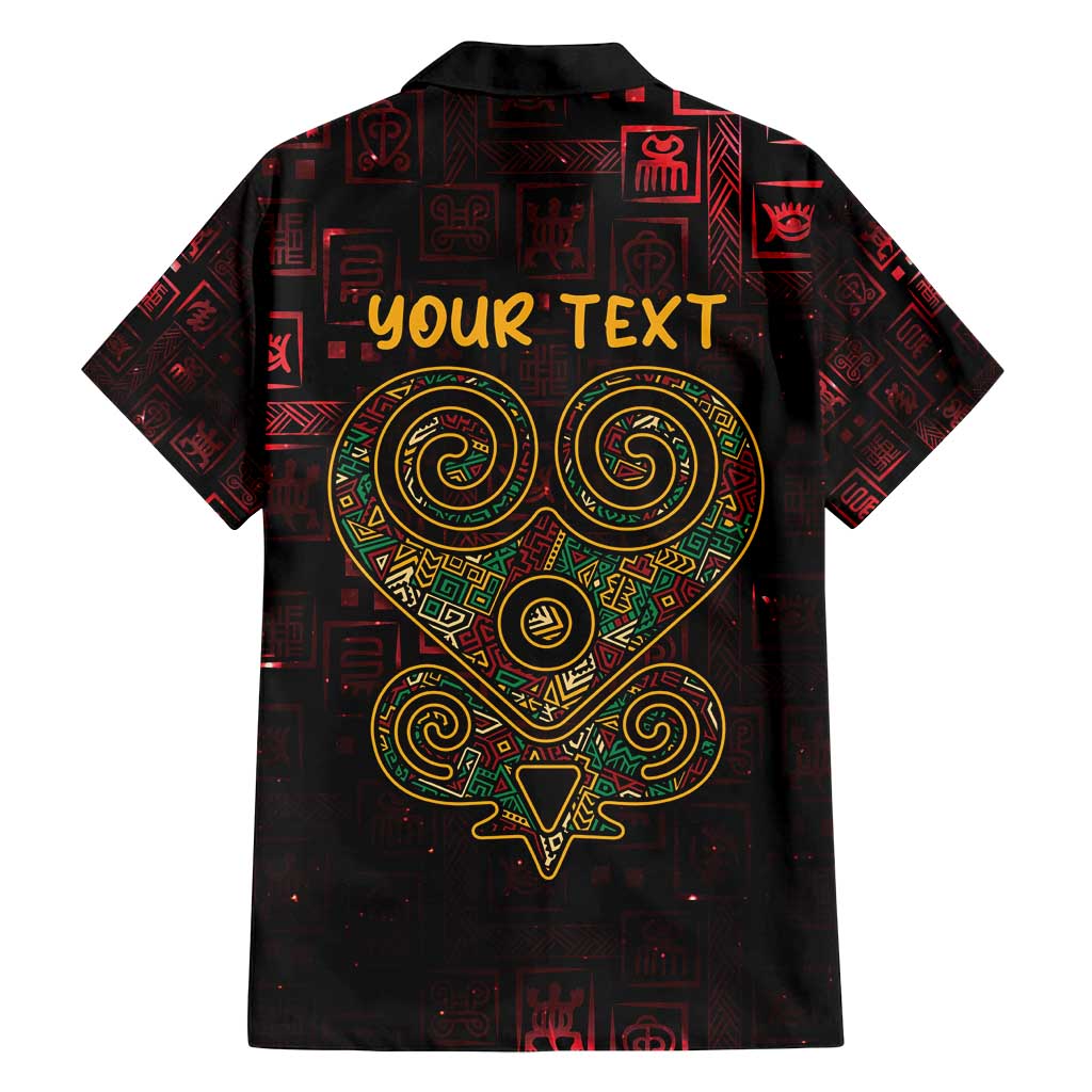 Africa Adinkra Symbol Family Matching Tank Maxi Dress and Hawaiian Shirt Sankofa Heart - Cosmic Red - Wonder Print Shop