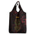 Africa Adinkra Symbol Grocery Bag Sankofa Heart - Cosmic Red