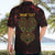 Africa Adinkra Symbol Hawaiian Shirt Sankofa Heart - Cosmic Red - Wonder Print Shop