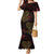 Africa Adinkra Symbol Mermaid Dress Sankofa Heart - Cosmic Red - Wonder Print Shop